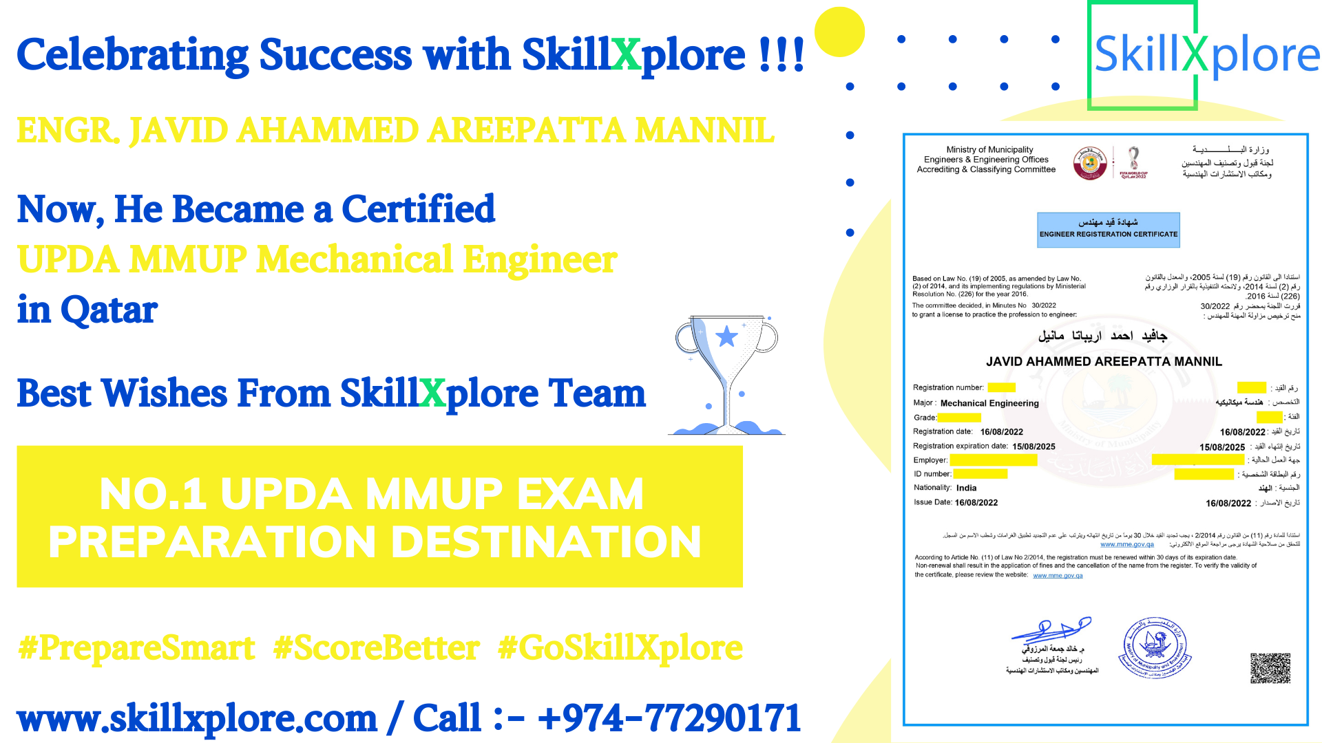 Best UPDA  MMUP Coaching Center in Qatar