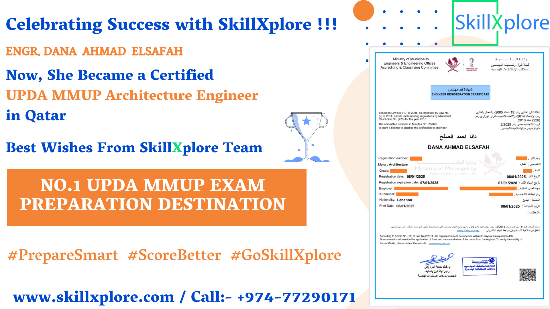 UPDA MMUP Architecture Exam Training Qatar